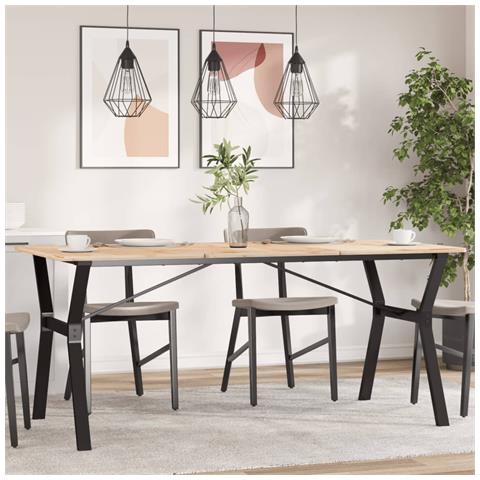 Telaio Gambe A Y Per Tavolo Da Pranzo 160x80x73 Cm In Ghisa - Foto 1