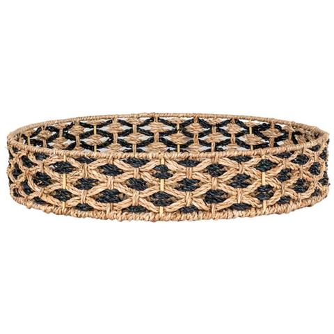 Vassoio Nerja - Marrone - Erba Marina - 38x38x7 Cm - Foto 1