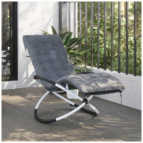 Cuscino Per Lettino Grigio 160x50x10 Cm Finta Pelle Scamosciata - Foto 1