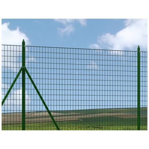 Rete Elettrosaldata Per Recinzioni Animali Zincata E Plastificata Verde Muschio Con Maglia 76x51 Mm Rotolo 25 Mt - 84cm - Foto 8
