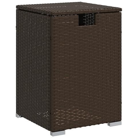 Tavolo Copri Serbatoio Propano Marrone 40x40x60cm In Polyrattan - Foto 1