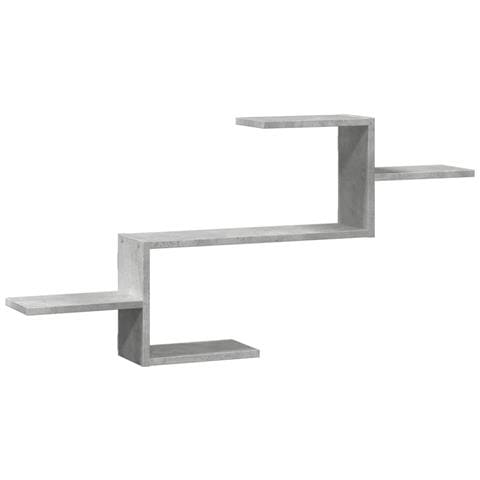 Scaffale A Muro Grigio Cemento 104x15x49 Cm In Truciolato - Foto 2