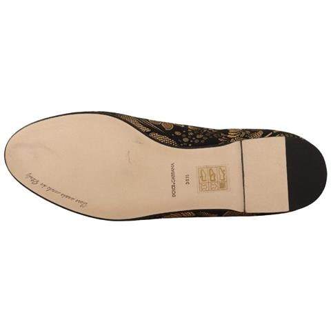 Mocassini Con Cuore Amore In Oro Nero - Eu35/us4.5 - Foto 5