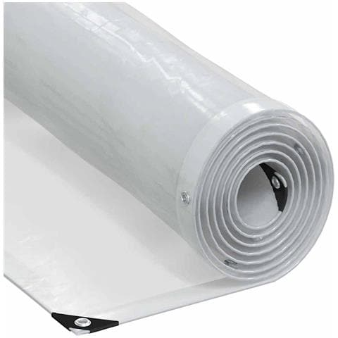 Telone Trasparente con Occhielli 1x8 m in Polietilene - Foto 1