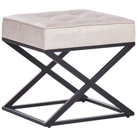 Sgabello Murdo Pelle Sintetica Beige - Foto 2