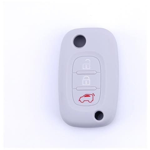 Cover Per Chiave A 3 Pulsanti In Silicone Per Mercedes Benz Smart White - Foto 2