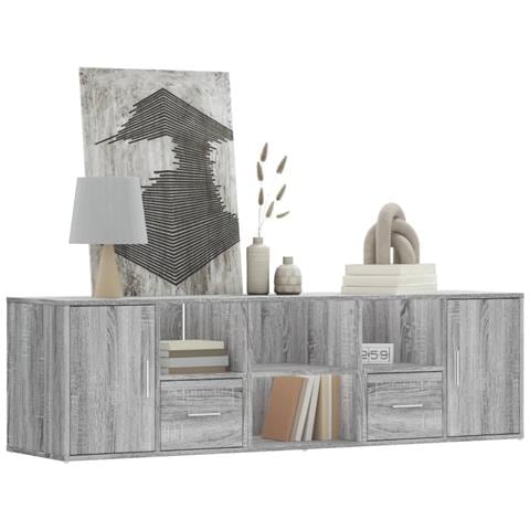 Mobile Angolare Grigio Sonoma 160x40x45 Cm In Truciolato - Foto 1