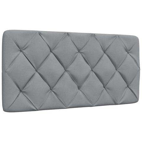 Cuscino Testiera Grigio Chiaro 100 Cm In Tessuto - Foto 1
