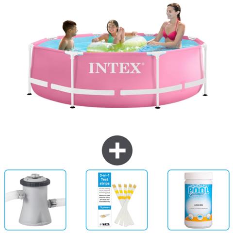 Piscina Fuori Terra - In Giro - 244x244x76 Cm - Rosa - Include Accessori Coordinati Cb73 - Foto 1