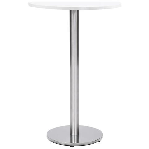 Lusso Casadino - Gamba Per Tavolino Da Bar Argento Ø45x107 Cm In Acciaio Inox - Foto 1