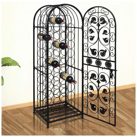 Lusso Casadino - Portabottiglie Per 45 Bottiglie Di Vino In Metallo - Foto 2