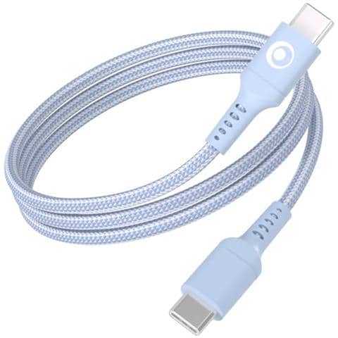 Cavo Di Ricarica E Trasferimento Usb-c /usb-c 3a Power Delivery 60w 1,2m, Blu - Foto 1