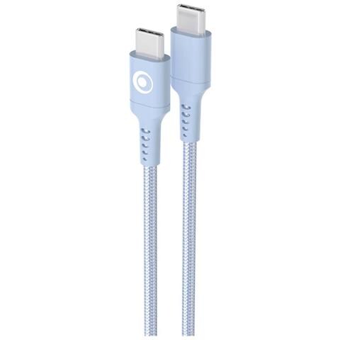 Cavo Di Ricarica E Trasferimento Usb-c /usb-c 3a Power Delivery 60w 1,2m, Blu - Foto 2