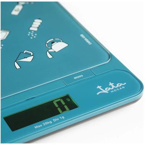 HBAL1204 bilancia da cucina Blu Superficie piana Rettangolo Bilancia da cucina elettronica - Foto 2