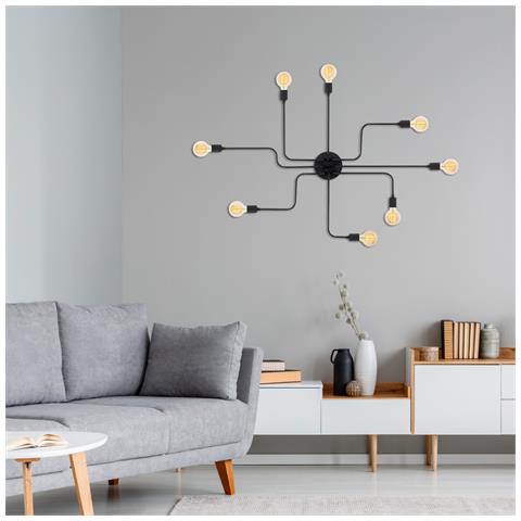 Zoe Sospensione Nera In Metallo - Foto 2