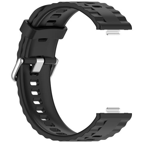 Cinturino In Silicone Per Huawei Fit 4 Pro Black - Foto 2