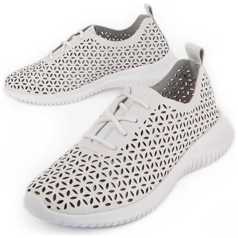 Oxford Reyza Bianco Bianco Pelle Naturale - Foto 1