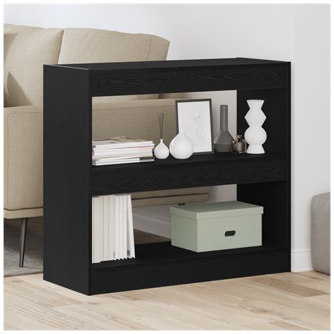 Armadio per libri in rovere nero  - 80x30x72 cm - Foto 2