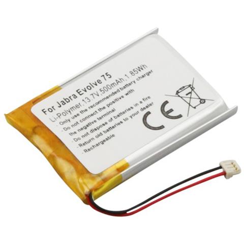 Batteria Per Jabra Evolve 75 Cuffie Li-polymer 3,7v 500mah 1.85wh - Foto 1