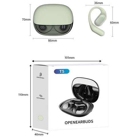 Cuffie Wireless Open-ear A Conduzione Aerea Ows - Audio Ad Alta Fedeltà E Lunga Durata Della Batteria - Foto 2