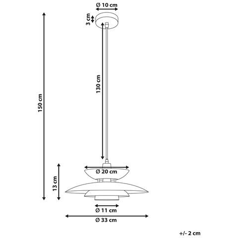Lampadario Jurga Metallo Nero - Foto 7