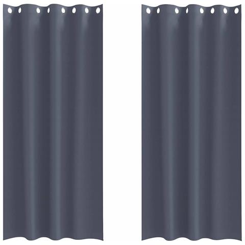 Tende con tende 2 pcs Antracite Poliestere - Foto 1