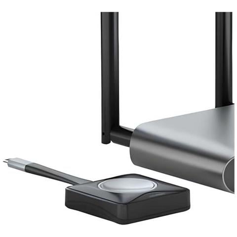 Pulsante Di Presentazione Wireless Usb-c Unite 4k Wi-fi Dual Band, Nero / Argento - Foto 2