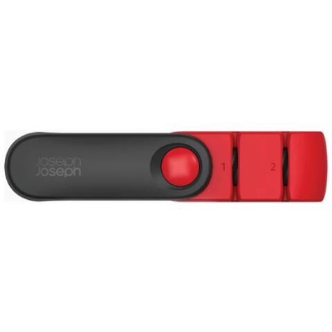 Affilacoltelli Pieghevole Rota Design Compatto E Portatile Ideale Per Coltelli Da Cucina E Outdoor Con Ruote Di Affilatura In Ceramica Colore Rosso - Foto 2
