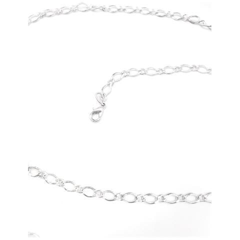 Cintura A Catena In Argento Con Pendenti A Forma Di Rosa - Foto 4