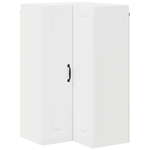 Pensile cucina Bianco Lucido 57 x 57 x 100 cm Legno multistrato - Foto 1