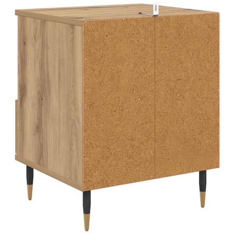 Armadio da Notte 2 pcs rovere artigianale 40 x 35 x 50 cm - Foto 9