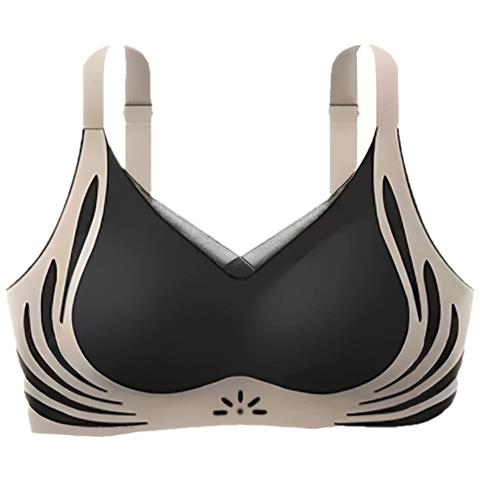Reggiseno Senza Cuciture Ice Silk: Comfort Wireless Push-up Per Supporto Seno Grande Black Xxl - Foto 1