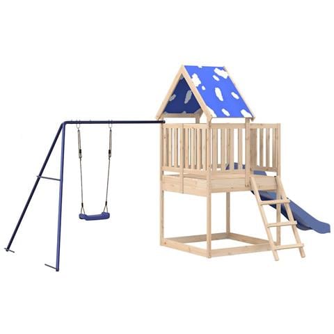 Set da Gioco da Esterno in Legno Massello di Pino - Foto 1