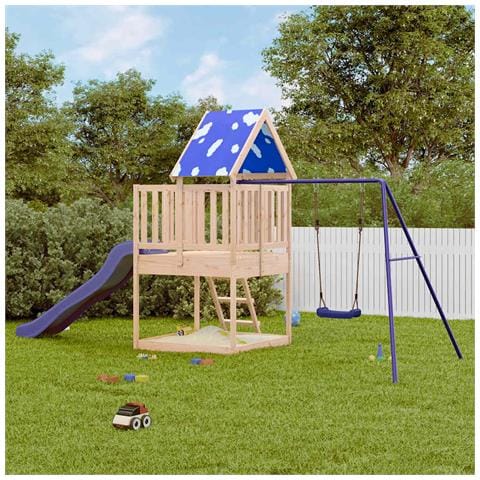 Set da Gioco da Esterno in Legno Massello di Pino - Foto 2