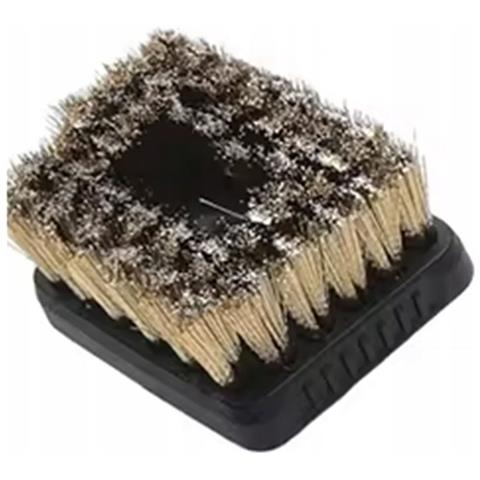 Spazzola Quadrata In Ottone Di Ricambio Compatibile Con Vaporizzatore Kärcher Sc1-sc6 - Rimozione Grasso E Incrostazioni, Sistema A Baionetta - Foto 2