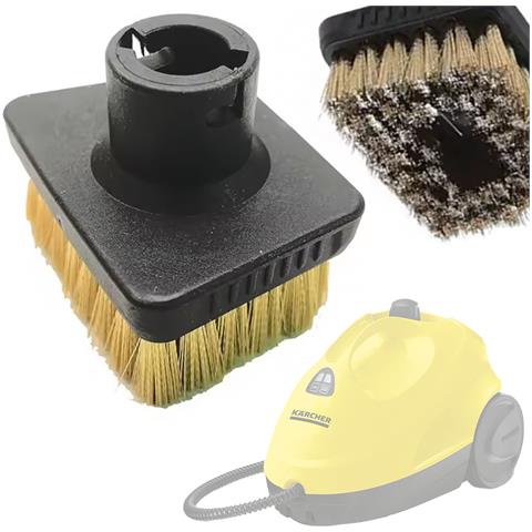 Spazzola Quadrata In Ottone Di Ricambio Compatibile Con Vaporizzatore Kärcher Sc1-sc6 - Rimozione Grasso E Incrostazioni, Sistema A Baionetta - Foto 1