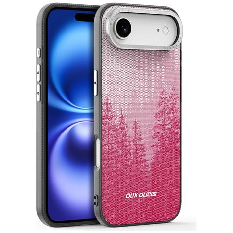 Cover per iPhone Air - TPU+PC+Pelle /PU, Rosso, MagSafe - Foto 1