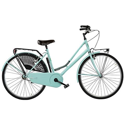 Bici Da Donna Linea Olanda Bicicletta City Bike Ol26 Senza Cambio 1v Completa Di Accessori Con Luci A Led - 46 Azzurro Pastello - Foto 1