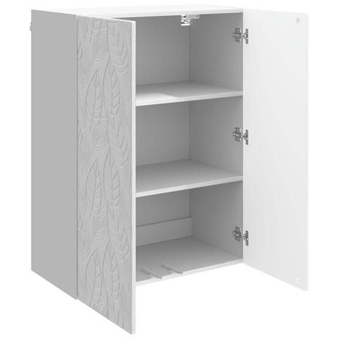 Mobiletto a muro Bianco Lucido 66 x 34,5 x 90 cm - Foto 2