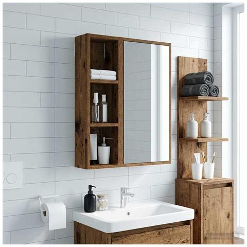 Armadio da bagno a muro Legno vecchio 20 x 14 x 70 cm - Foto 2