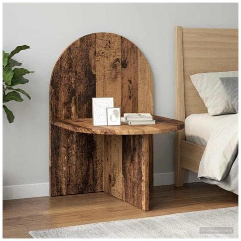 Comodino Legno antico 48 x 49 x 65 cm Legno ingegnerizzato - Foto 2