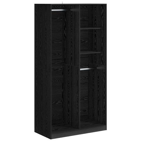 Guardaroba Rovere nero 100 x 50 x 200 cm Legno multistrato - Foto 1