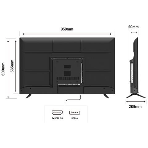 JN-IPS430UHD60F Monitor PC 109,2 cm (43") 3840 x 2160 Pixel 4K Ultra HD LCD Nero - Foto 12
