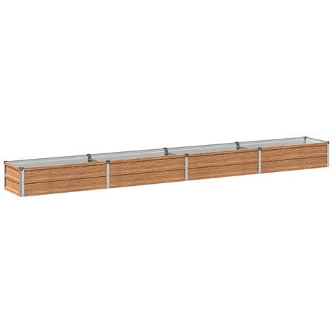Letto rialzato da giardino Marrone legno 320 x 40 x 24 cm - Foto 1