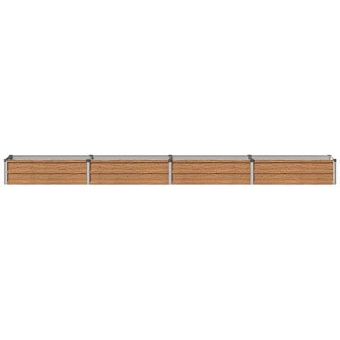 Letto rialzato da giardino Marrone legno 320 x 40 x 24 cm - Foto 2