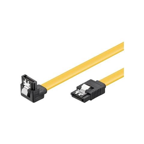 Cavo Interno Sata Iii 7 Poli 0,7 Mt. Con Clip In Metallo Per Bloccaggio Angolato 90ø - Foto 2