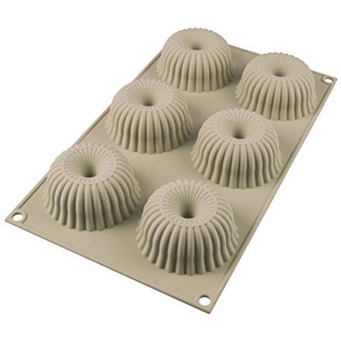 Stampo 6 Tortine Raggio Mini Creation Silicon 7cm Grigio Seta - Foto 1