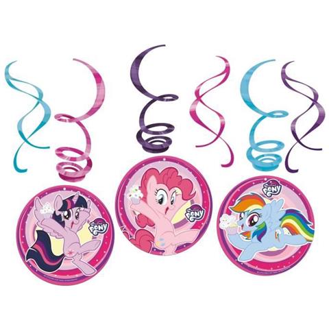 Amscan - 6 Sospensioni A Spirale My Little Pony - Foto 2
