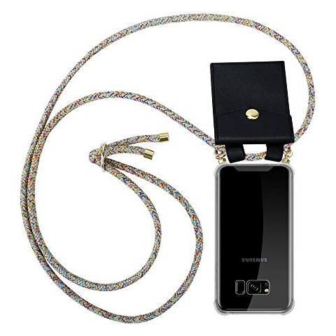 Catena Di Telefoni Cellulari Compatibile Con Samsung Galaxy S8 In Rainbow - Coperchio Protettivo In Silicone Con Anelli D'oro, Cinturino In Corda E Custodia Staccabile - Foto 1