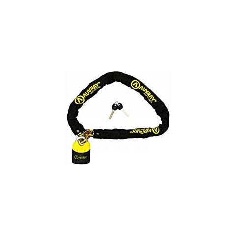 Auvray Bd10auv - Catena Con Lucchetto, Per Motociclo, Lunghezza: 1200 Mm, Giallo - Foto 1